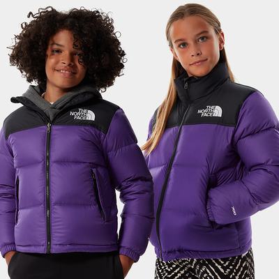 Boys' The North Face 1996 Retro Nuptse Jackets Purple | US-76140