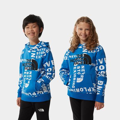 Boys' The North Face DREW PEAK Hoodie Blue | US-01964