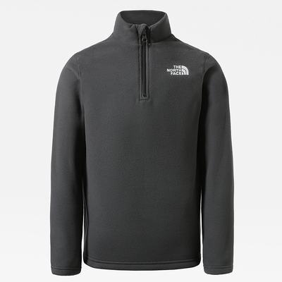 Boys' The North Face Glacier Quarter Zip Fleeces Grey | US-13405