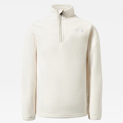 Boys' The North Face Glacier Quarter Zip Fleeces White | US-81360