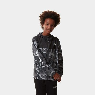 Boys' The North Face REACTOR WIND Jackets Grey Camo | US-21793