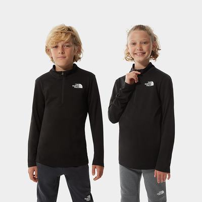 Boys' The North Face Reactor Thermal Quarter-Zip Sweaters Black | US-42579