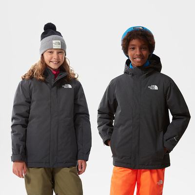 Boys' The North Face Snow Quest Zip-In Waterproof Jackets Grey | US-18503