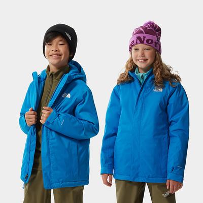 Boys' The North Face Snow Quest Zip-In Waterproof Jackets Blue | US-92584