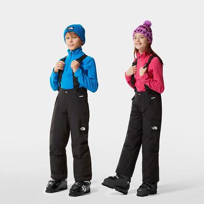 Boys' The North Face Snowquest Bib Pants Black | US-86259