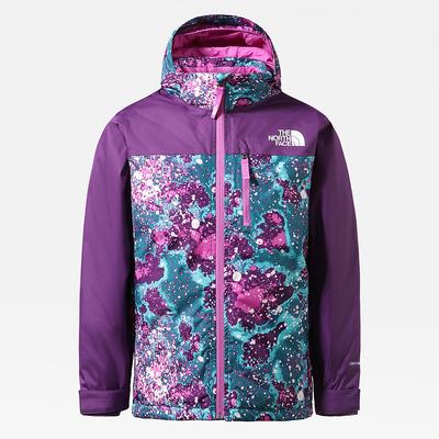 Boys' The North Face Snowquest Plus Insulated Waterproof Jackets Deep Camo | US-56781