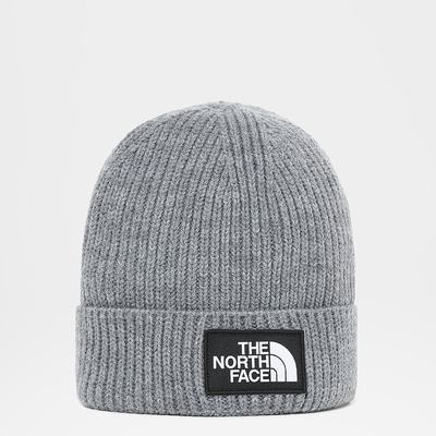 Boys' The North Face TNF Box Logo Cuff Beanies Grey | US-10582