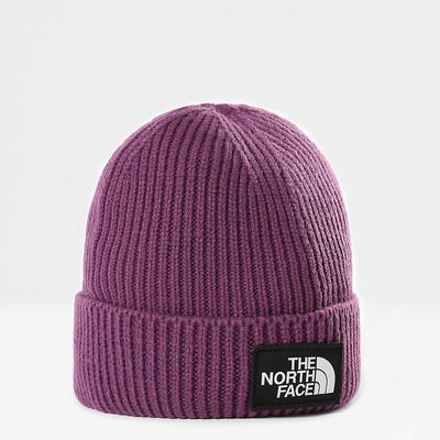 Boys' The North Face TNF Box Logo Cuff Beanies Purple | US-68017