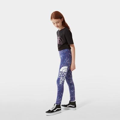 Girls' The North Face Big Logo Pants Purple | US-48135