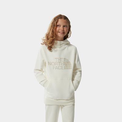 Girls' The North Face DREW PEAK II Hoodie White | US-01362