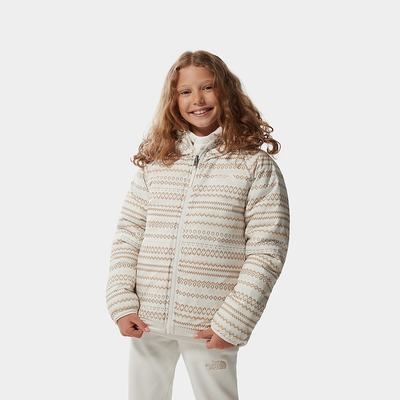 Girls' The North Face Printed Reversible Perrito Insulated Jackets White Metal | US-97086