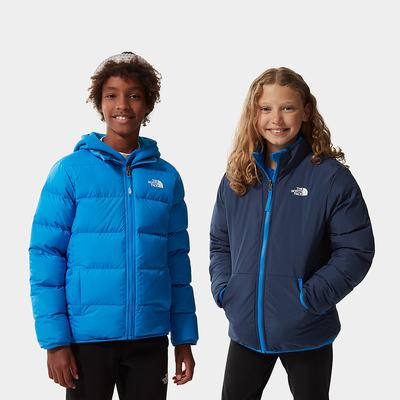 Girls' The North Face Reversible Andes Jackets Blue | US-41789