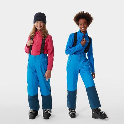 Girls' The North Face Snowquest Bib Pants Blue | US-21738