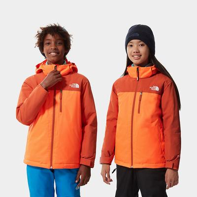 Girls' The North Face Snowquest Plus Insulated Waterproof Jackets Orange | US-64175