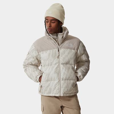 Men's The North Face 1996 PRINTED RETRO NUPTSE Jackets Silver Grey | US-73612