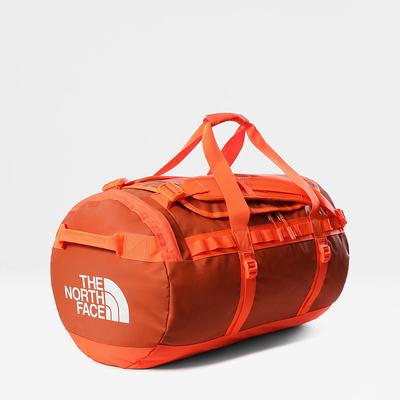 Men's The North Face BASE CAMP DUFFEL - MEDIUM Duffel Bag Orange | US-17435