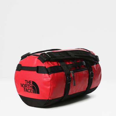 Men's The North Face BASE CAMP DUFFEL - EXTRA SMALL Duffel Bag Red Black | US-98270