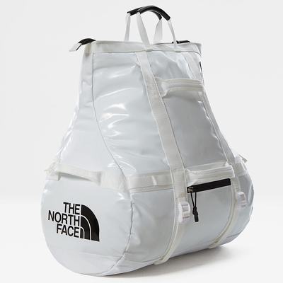 Men's The North Face BASE CAMP DUFFEL ROLLTOP BAG - EXTRA SMALL Duffel Bag White | US-20764