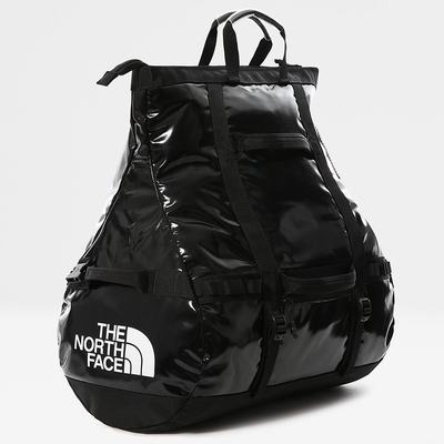 Men's The North Face BASE CAMP DUFFEL ROLLTOP BAG - SMALL Duffel Bag Black | US-78412