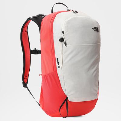 Men's The North Face BASIN 18L Backpacks White Red | US-45692