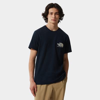 Men's The North Face Berkeley California Pocket T Shirts Navy | US-28390