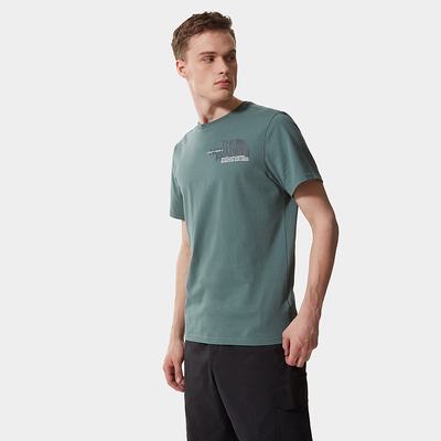 Men's The North Face COORDINATES T Shirts Green | US-36149