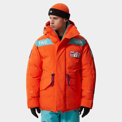 Men's The North Face CTAE EXPEDITION Down Jackets Red Orange | US-25160