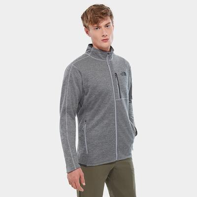 Men's The North Face Canyonlands Fleece Sweatshirt Grey | US-34180