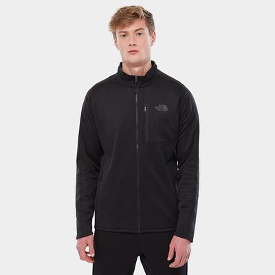 Men's The North Face Canyonlands Fleece Sweatshirt Black | US-78129