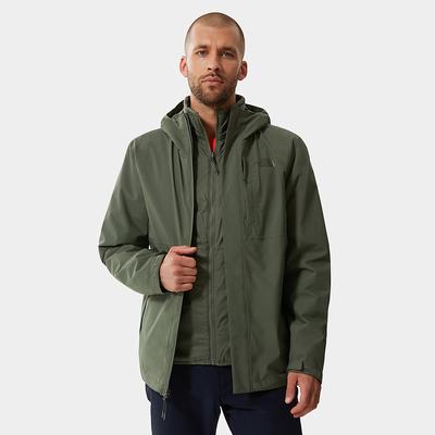 Men's The North Face Carto Triclimate Jackets Olive Green | US-47538