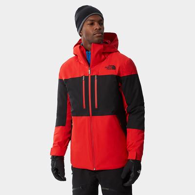 Men's The North Face Chakal Waterproof Jackets Red Black | US-21403