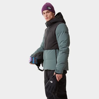 Men's The North Face Cirque Down Jackets Black / Green | US-09123