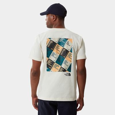 Men's The North Face Climb Graphic T Shirts White Multicolor | US-48973