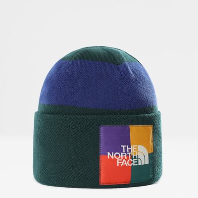 Men's The North Face Colourblock Knitted Beanies Green | US-08194