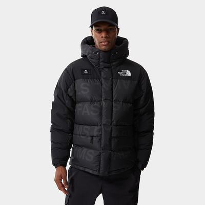 Men's The North Face Conrad Anker's Flag Himalayan DOWN Down Jackets Black | US-19705