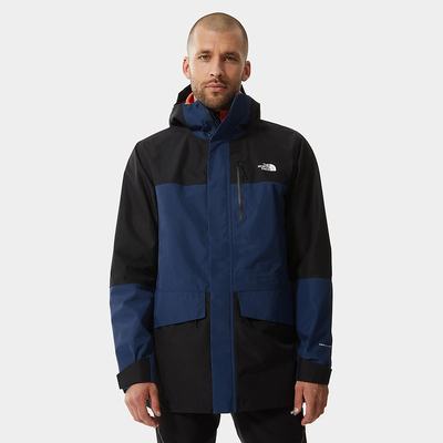 Men's The North Face DRYZZLE ALL-WEATHER FUTURELIGHT™ Waterproof Jackets Blue Black | US-93857