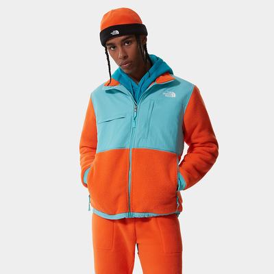 Men's The North Face Denali 2 Fleeces Red Orange Blue | US-86102