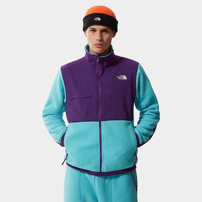 Men's The North Face Denali 2 Sweatshirt Blue Purple | US-04715