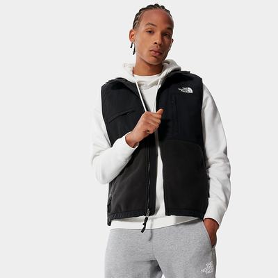 Men's The North Face Denali Gilet Fleeces Black | US-56230