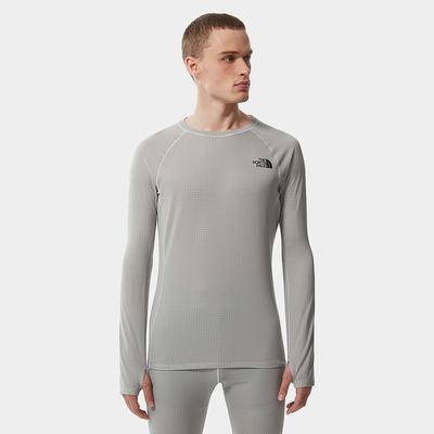 Men's The North Face DotKnit Baselayer T Shirts Grey | US-53470