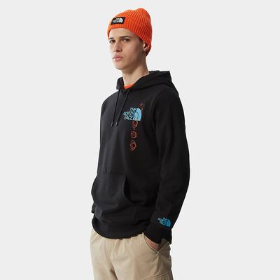 Men's The North Face EXPEDITION GRAPHIC Hoodie Black | US-65813