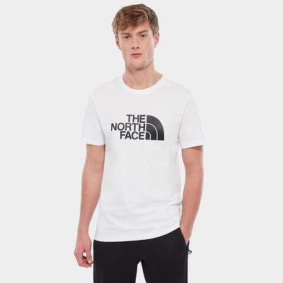 Men's The North Face Easy T Shirts White | US-32801