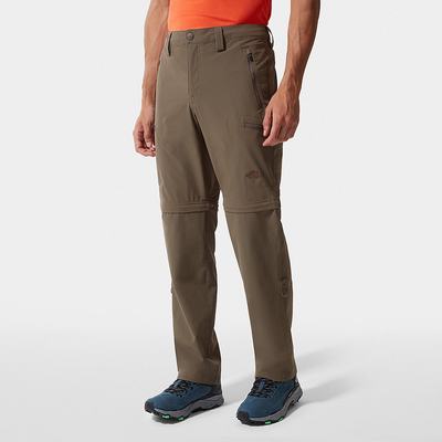 Men's The North Face Exploration Convertible Pants Brown | US-93165