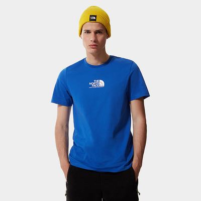 Men's The North Face Fine Alpine Equipment 3 T Shirts Blue | US-60841