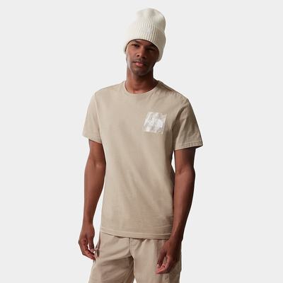 Men's The North Face Fine T Shirts Silver Grey | US-38145