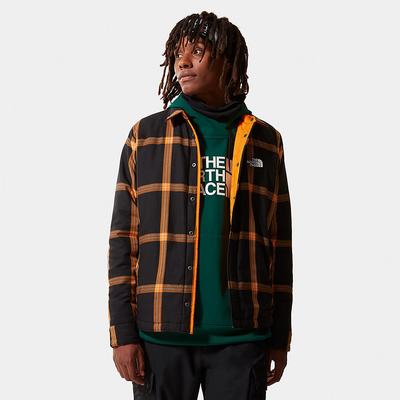 Men's The North Face Fort Point Insulated Flannel Sweatshirt Orange | US-36518