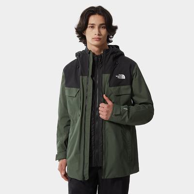 Men's The North Face Fourbarrel Zip-In Triclimate® Jackets Black | US-36071