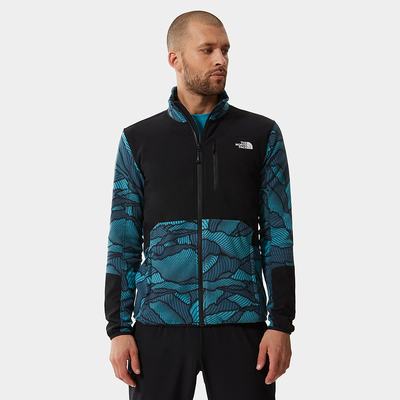 Men's The North Face Glacier Pro Full-Zip Fleece Sweatshirt Blue | US-13874