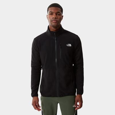 Men's The North Face Glacier Pro Full-Zip Fleece Sweatshirt Black | US-36421