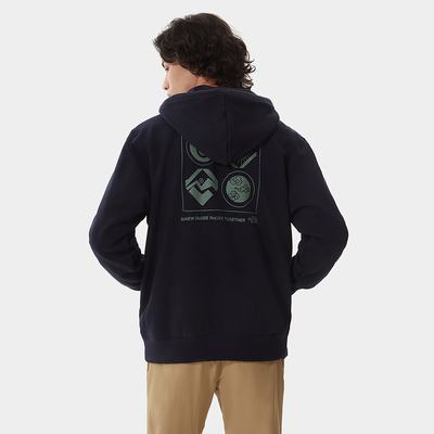 Men's The North Face Himalayan Bottle Source Hoodie Navy | US-89021